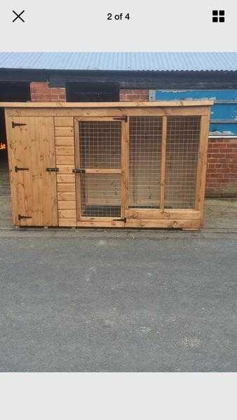 New dog kennel and run good condition CHEAP