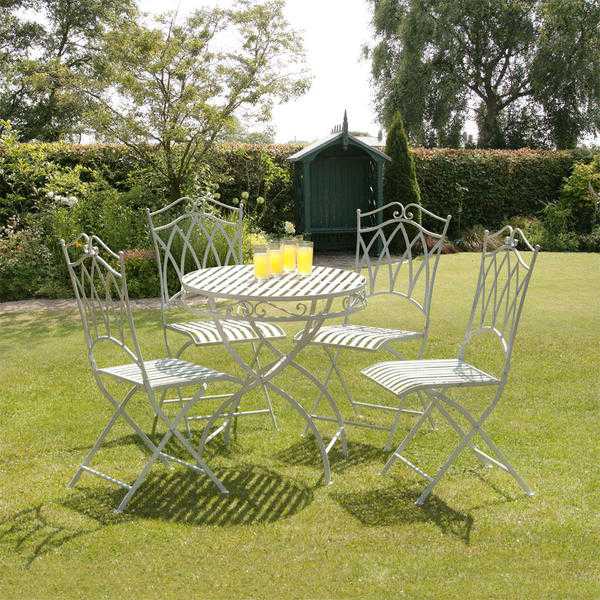 NEW Four Seat Iron Bistro Garden set