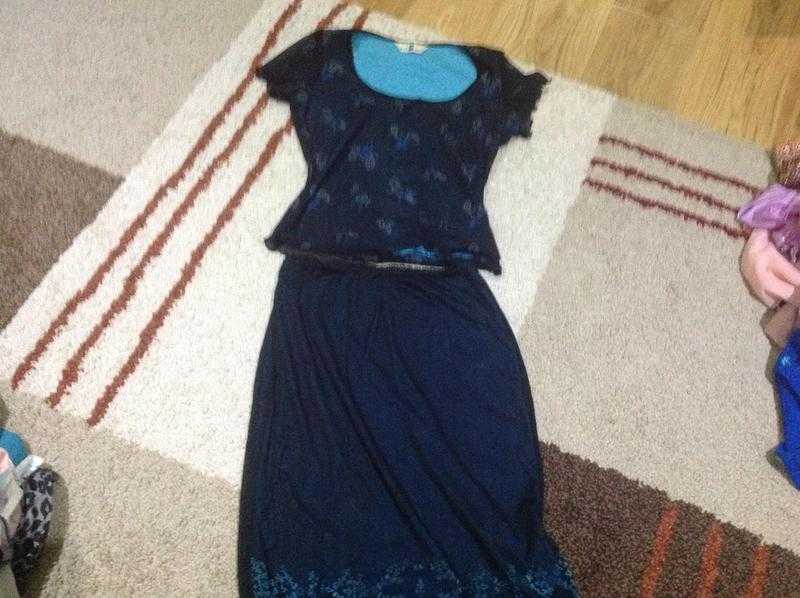 New look top and skirt matching size 12