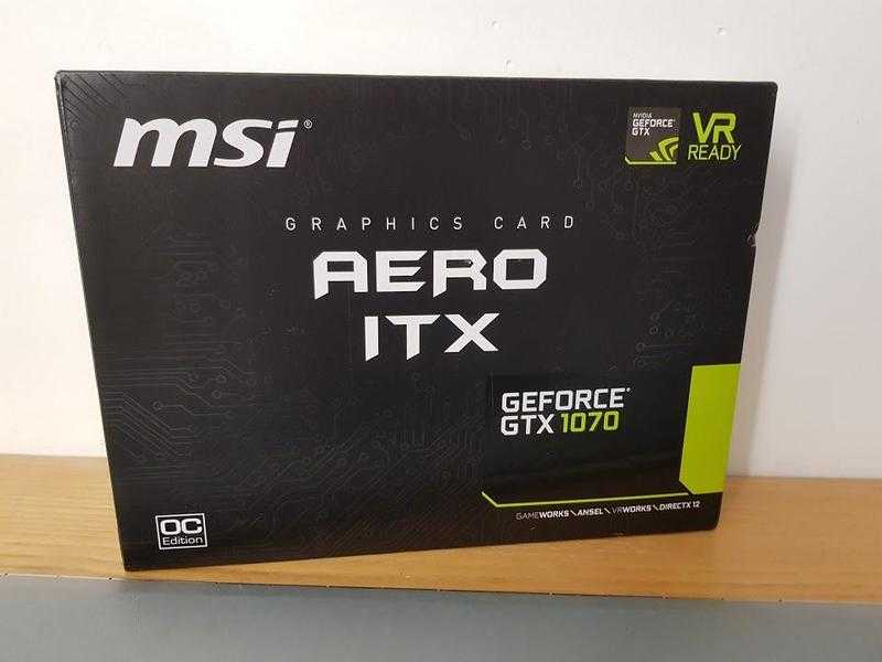 New MSI GTX 1070 8GB