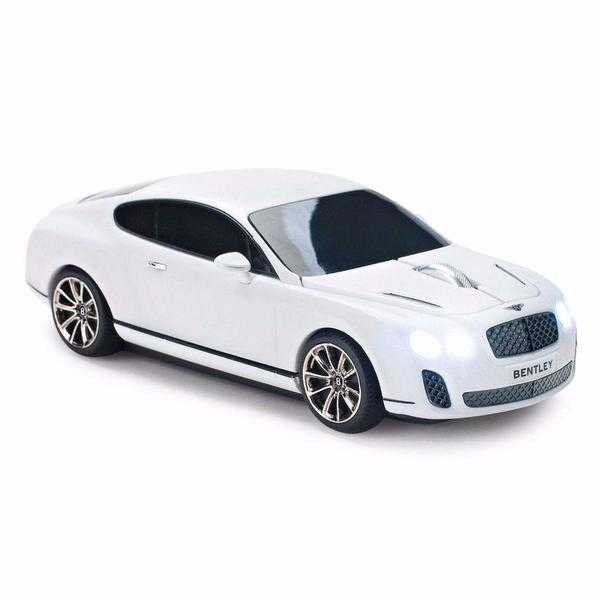 New Official Bentley Continental Sport Wireless Optical Computer Mouse White Working FampR Lights