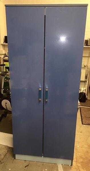 New Ottawa 2 Gloss Door Wardrobe in 2 tones Blue