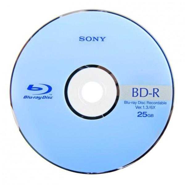 NEW Sony Blu-Ray Recordable Media BD-R 6X 25 GB.