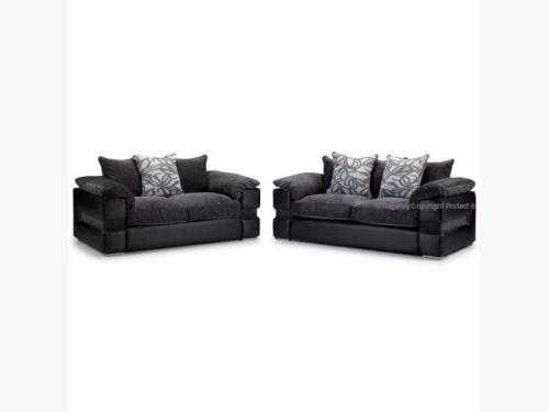New Washington 32 Sofa Suite Black  Grey Or Brown  Beige ( Free Delivery )