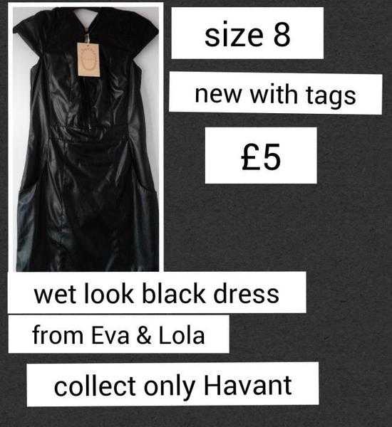 new with tags wet look dres