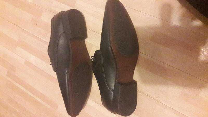 Next formal black leather shoes size 10