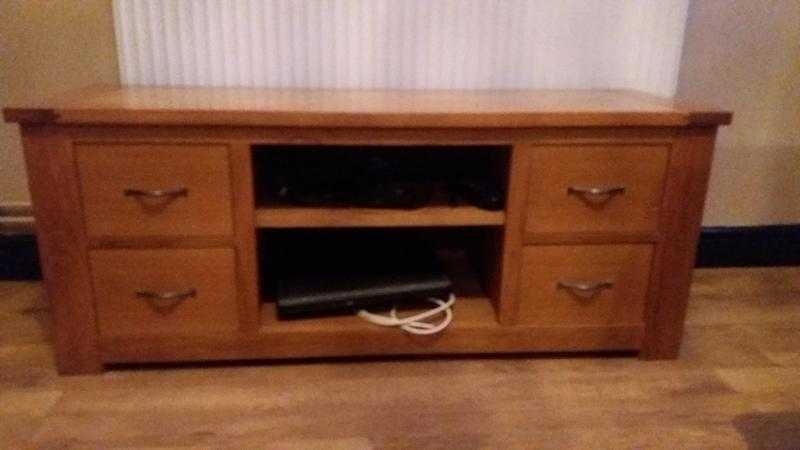 Next solid wood tv unit