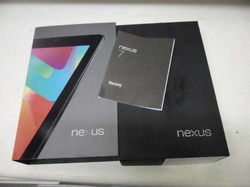 Nexus 7 (1st Generation) 16GB, Wi-Fi only), 7in - Black