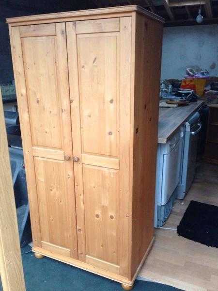 Nice Pine Wardrobe in Good Condition