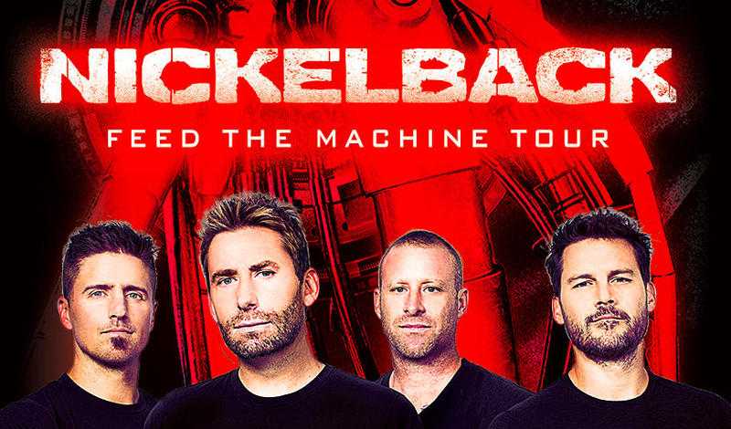 NICKELBACK FEED THE MACHINE TICKETS LONDON 11 MAY 2018 O2 ARENA