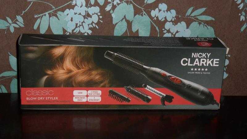 Nicky Clarke Blow Dry Styler With Attachments