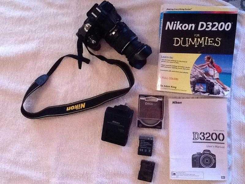 Nikon D3200 DSLR Camera and accessories