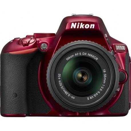 NIKON D5500 DSLR Camera with AF-S DX NIKKOR 18-55 mm f3.5-5.6G VR II Zoom Lens - Red