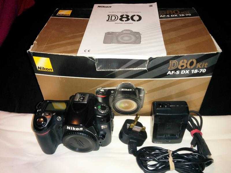 Nikon D80 (Body Only) With Some Accessories