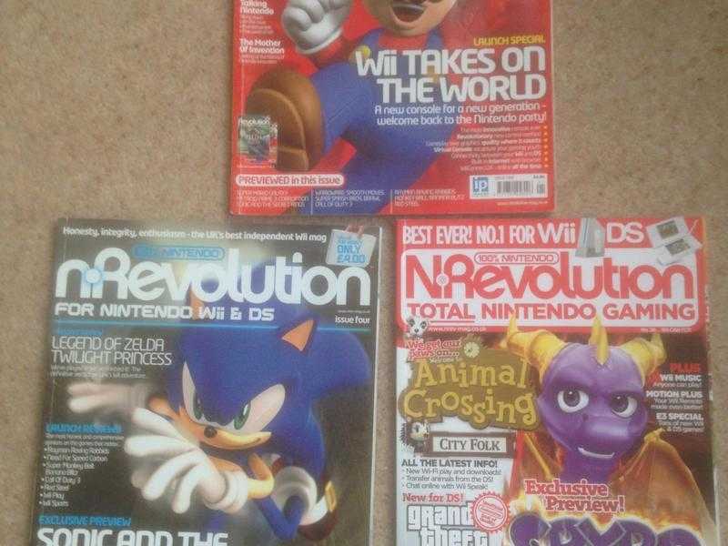 Nintendo Revolution magazines Issue 1 and two others
