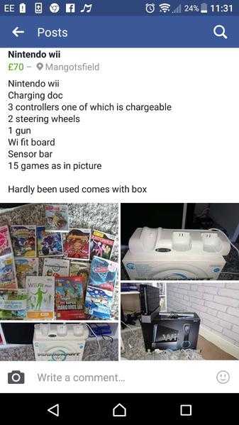 Nintendo wii and assesories