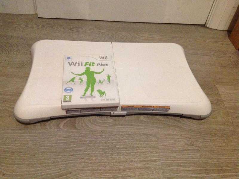 Nintendo wii balance board and wii fit plus game