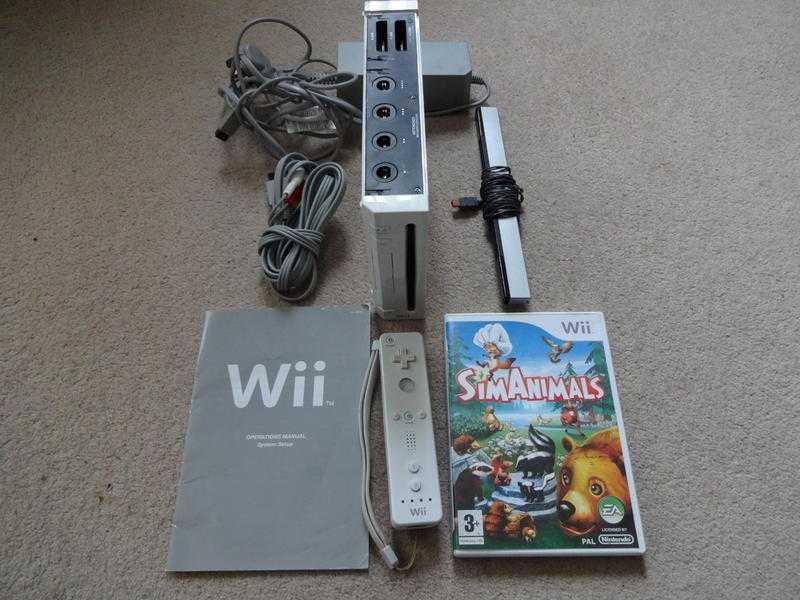 Nintendo Wii Games Console - Plus SimAnimals Game