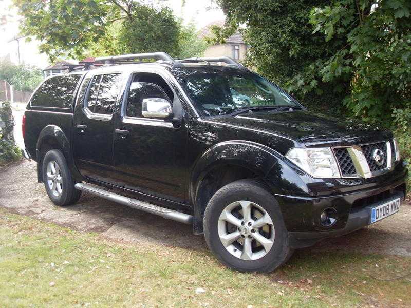 Nissan Navara Aventura 2.5TD, 2008, black, twin cab