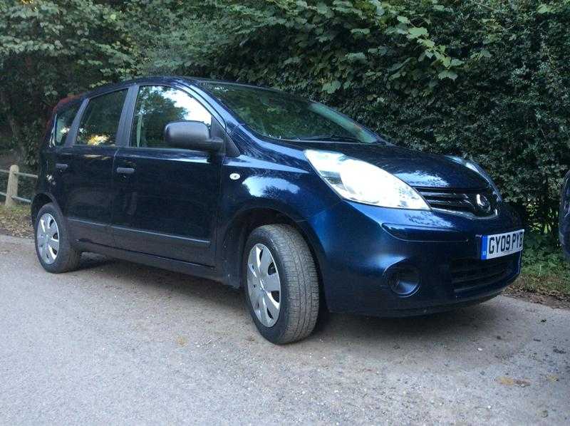 Nissan Note 2009 1.4 Blue Metallic, 76.000 miles Full Service History one owner