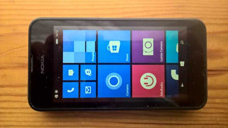 Nokia Lumia 530 (BOXED) UNLOCKED  Blue S-Line Gel Case