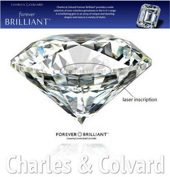 Non confict Diamond ,3 CT effect 9.5mm Certified Round Brilliant Cut Forever Brilliant Synthetic