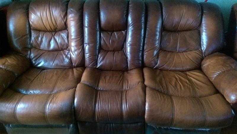 Nova chocolate brown 321 seater recliner sofa set