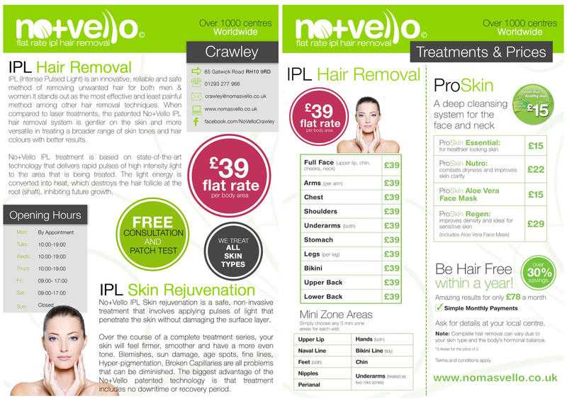 NoVello Crawley IPL Hair Removal