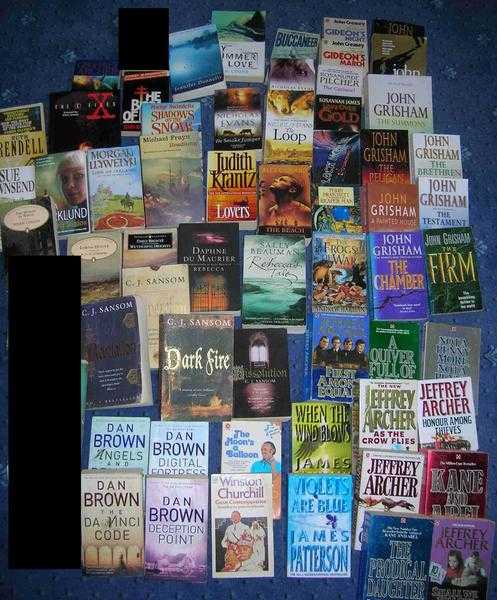 Novels - 60 mix of Hbs Pbs