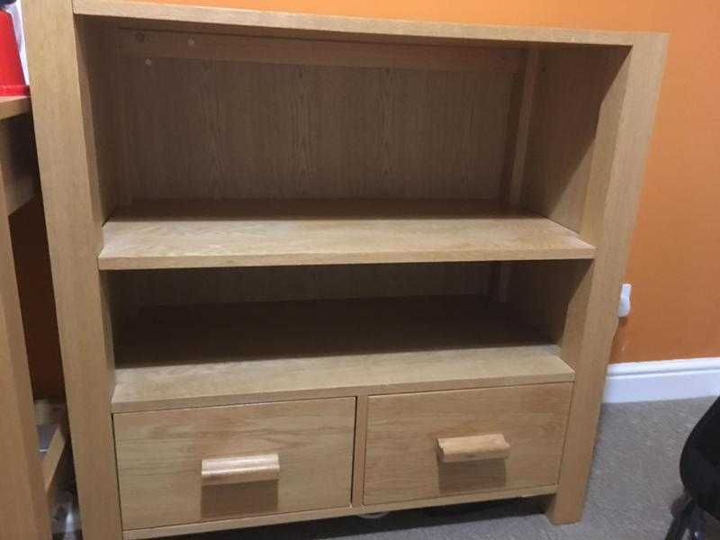 Oak bookcase and drawers from Next kids furniture range