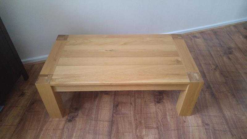 Oak coffee table