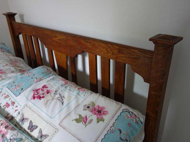 Oak Double bed frame