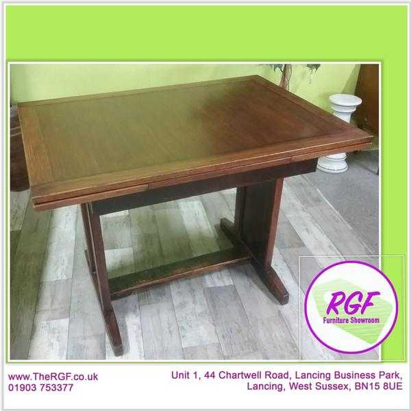 Oak Drawer-Leaf Dining Table - Local Delivery 19