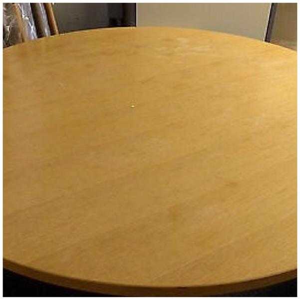 Oak effect round dining table  brand new