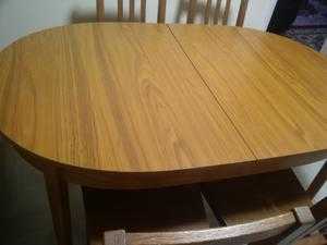 Oak Oval Extending Dining Table