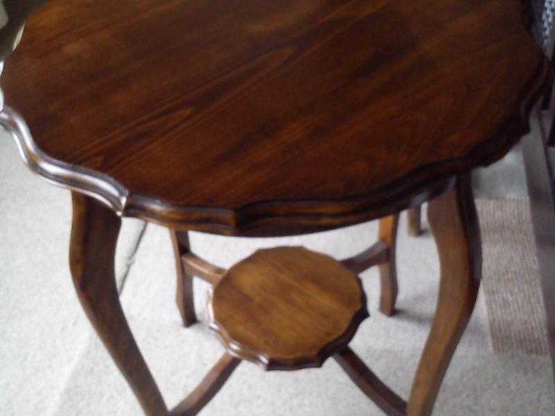 oak round octagonal table