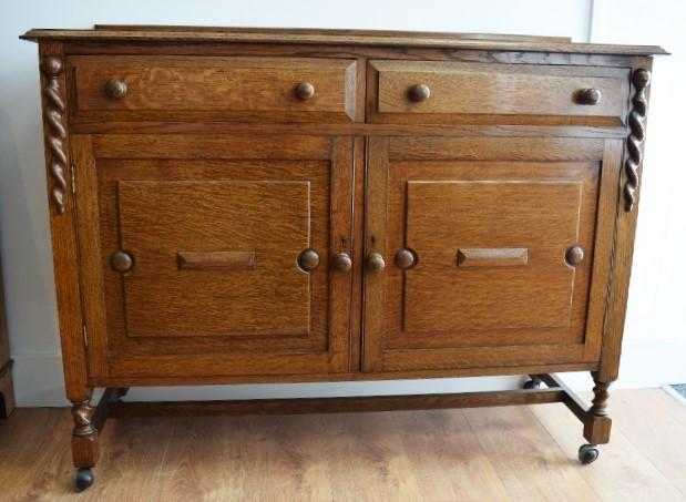 Oak Sideboard on Castor Wheels