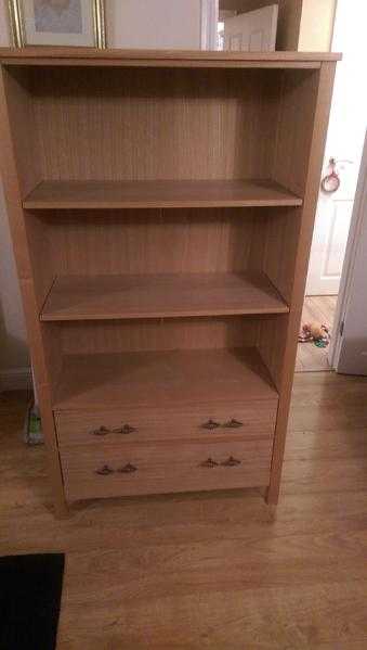 Oak wall display unit