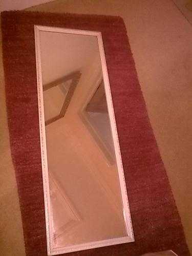 Oblong framed mirror