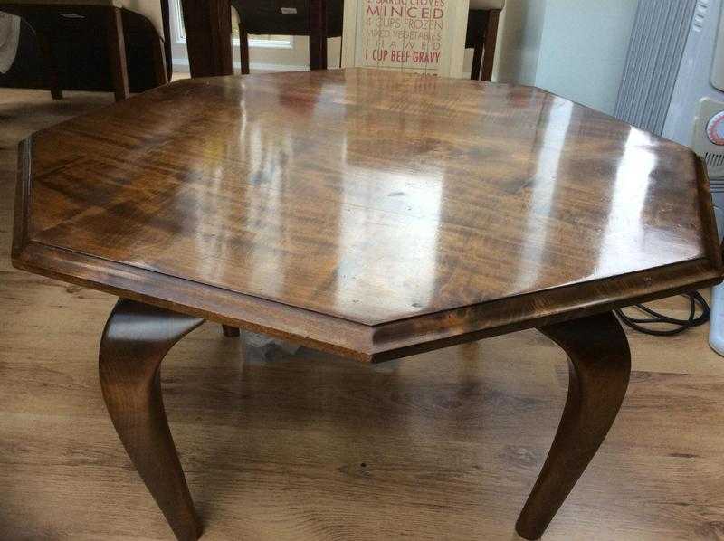 Octagonal Walnut Occassional Table