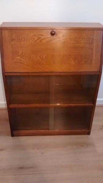 Odhams Solida 1950039s Vintage Oak Writing Bureau