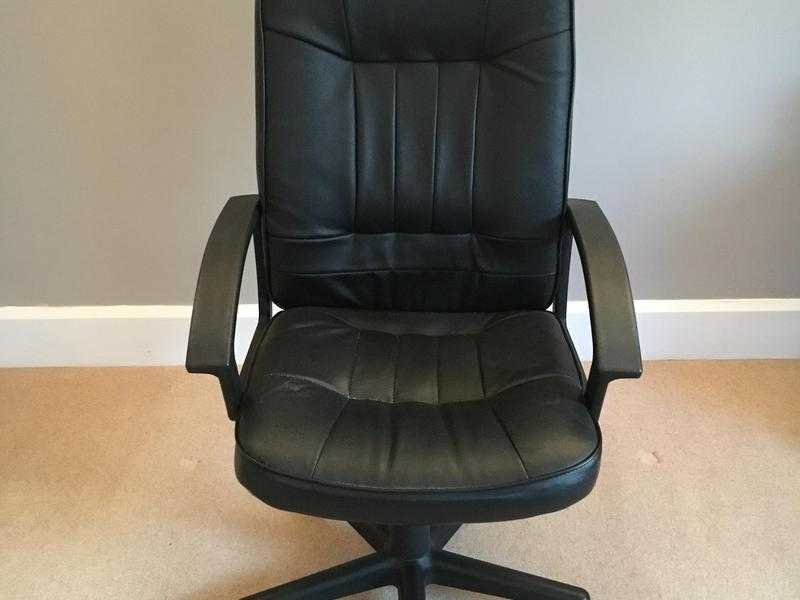 Office chair - black leather