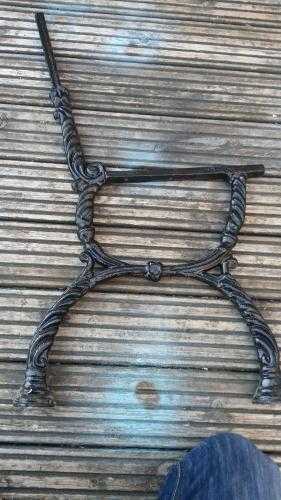 Old Bench ends cast iron