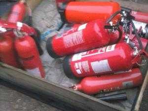 Old fire extinguishers