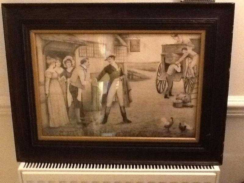 Old picture in frame