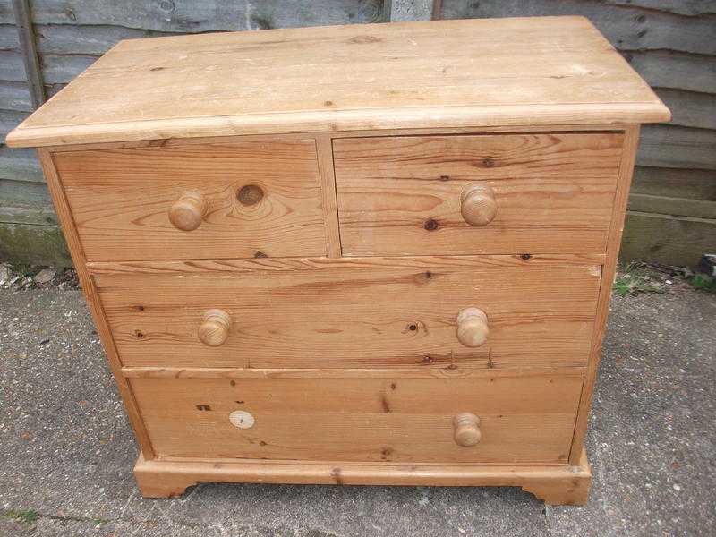 old pine chest of drawers will look great waxed or shabby chic solid pine