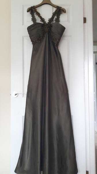 Olive Green Prompartyweddingevening dress, size 12