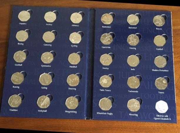 Olympic coins and album