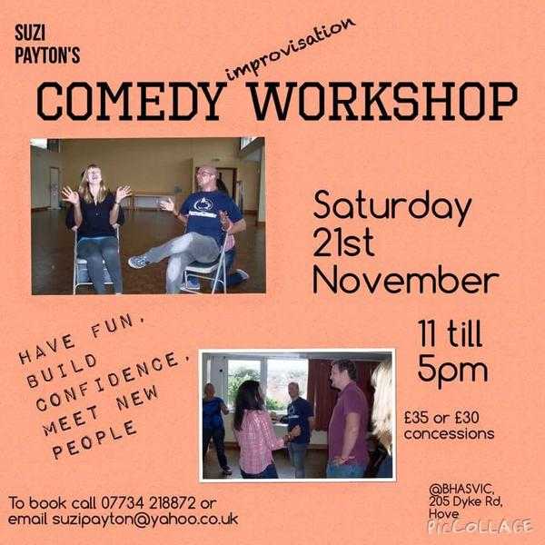 ONE DAY COMEDY WORKSHOP IN HOVE