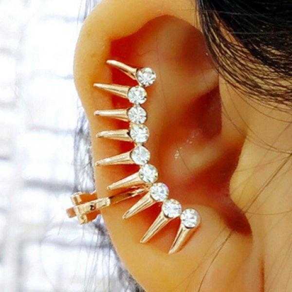 ONE PIECE Rhinestone Rivets Ear Cuff